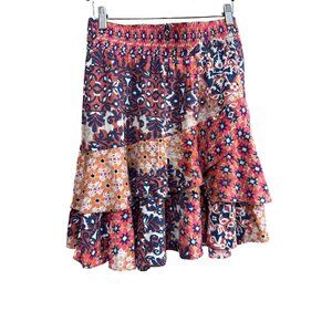 Cabi Patchwork Floral Skirt XS
